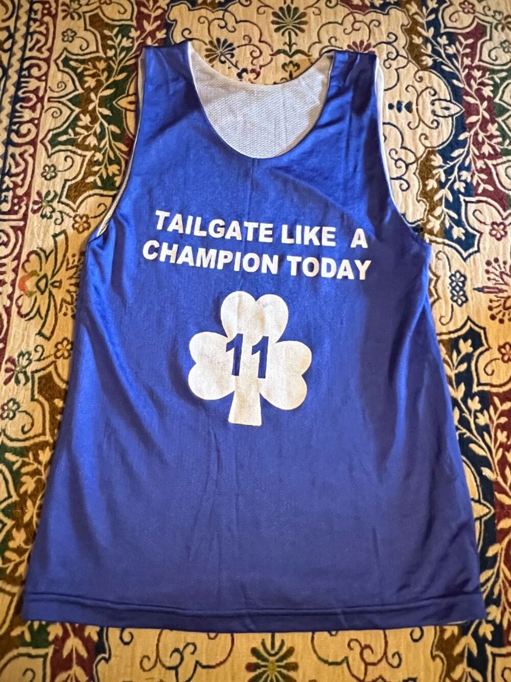 Tailgate Like a Champion Tank Top Unsure Size Party Shirt Reversible OpenGender
